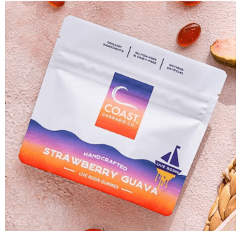 Photograph of product: Strawberry Guava Live Rosin Gummies | 100mg