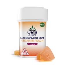 Photograph of product: Orchard Peach Sativa Quick Chews 10mg x 10pk