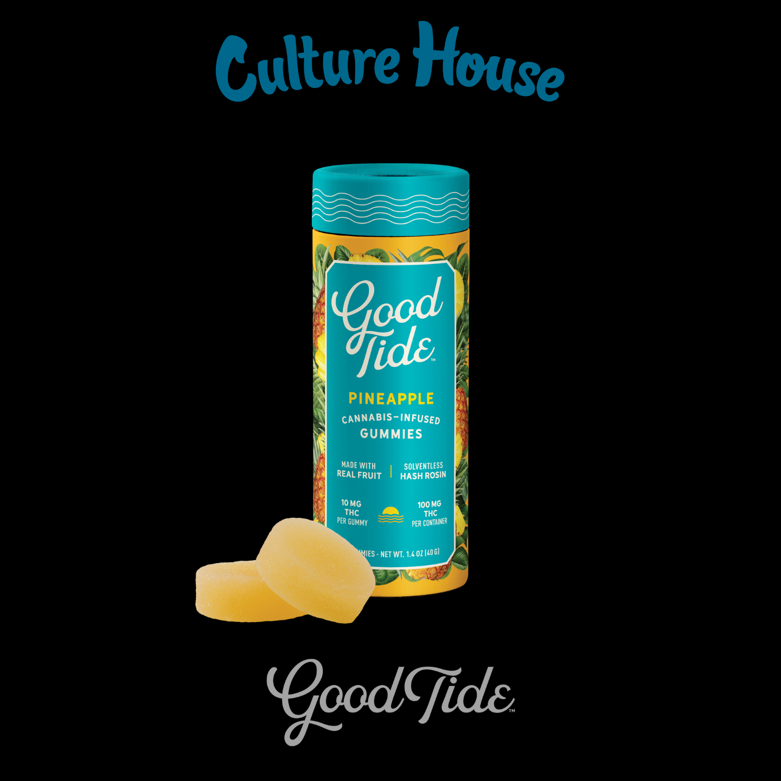 Photograph of product: Good Tide | Pineapple | Rosin | 100mg