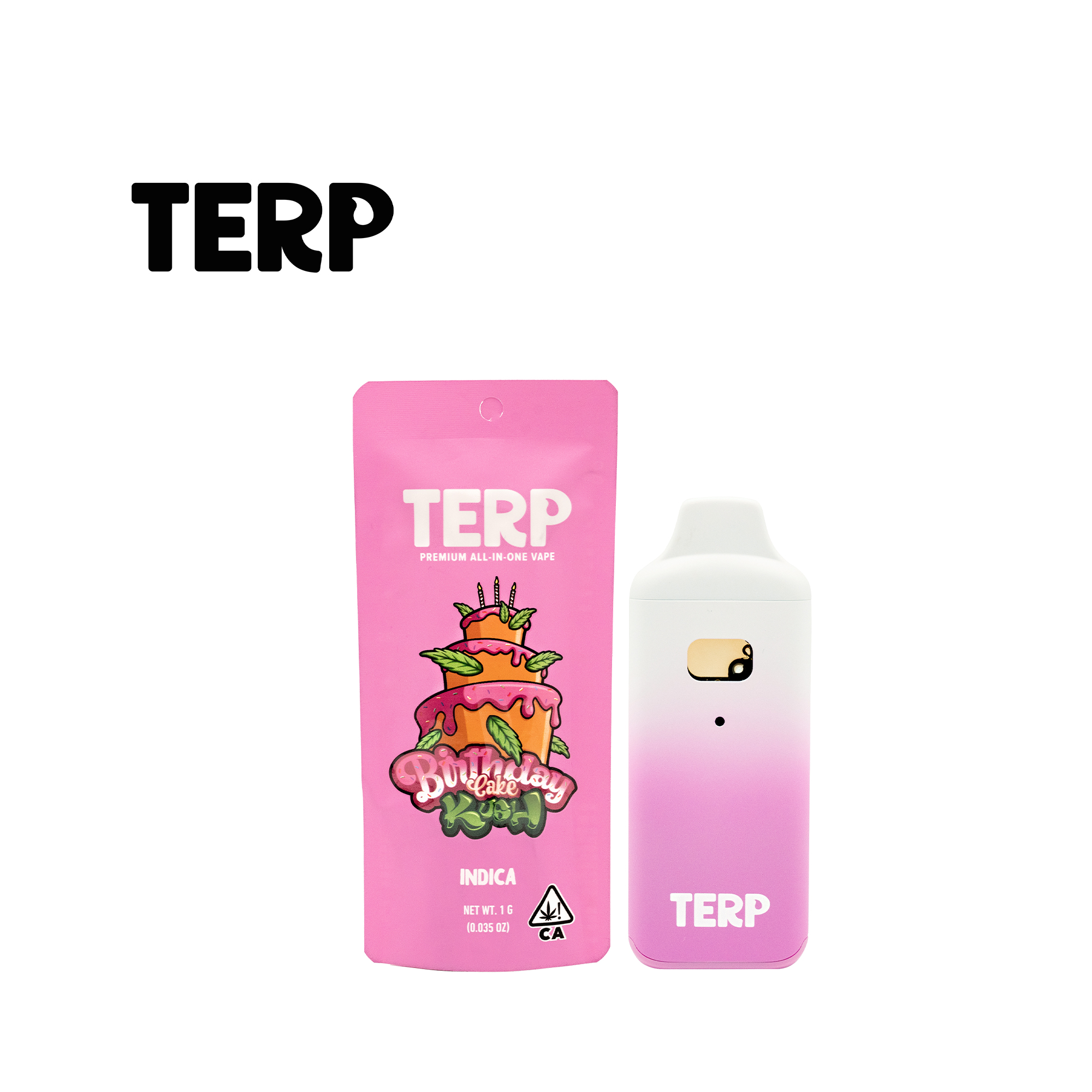 Photograph of product: BIRTHDAY CAKE KUSH 1G ALL IN ONE