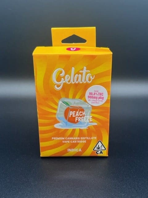 Photograph of product: Gelato 1g Peach Freeze Cartridge