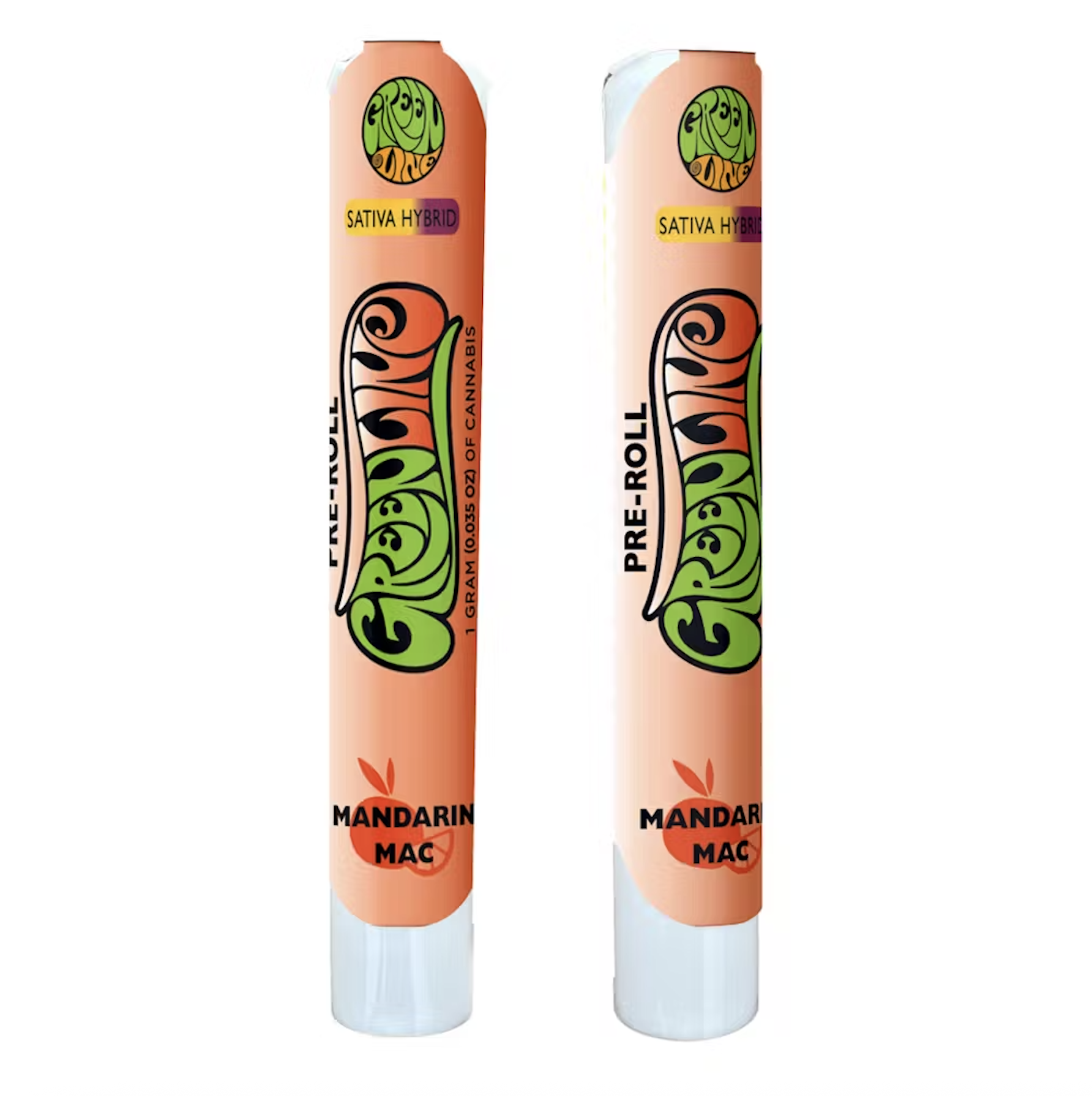 Photograph of product: Mandarin Mac (Si) 1g PREROLL - Greenline