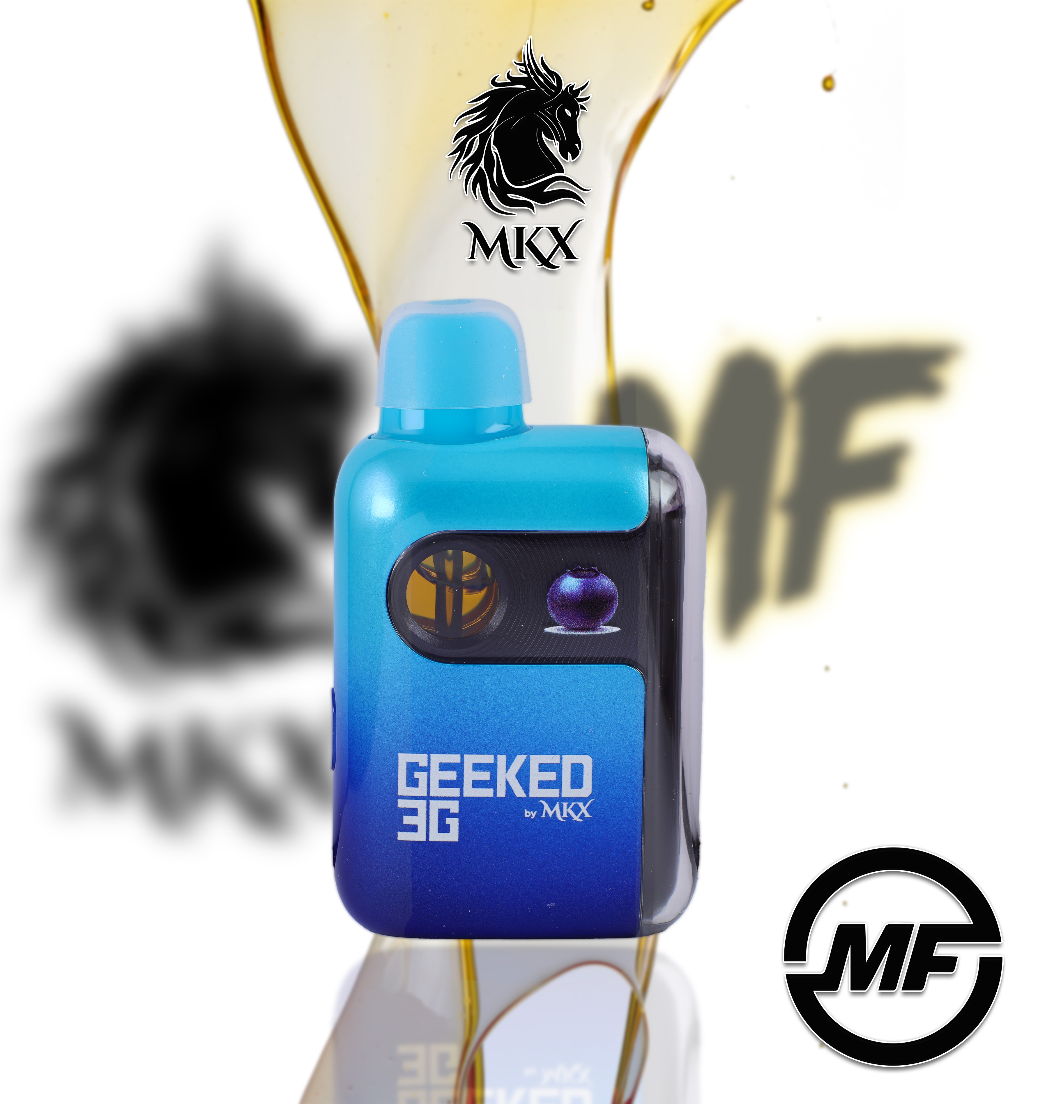 Photograph of product: Geeked By MKX | Blue Afgoo | 3g Disposable