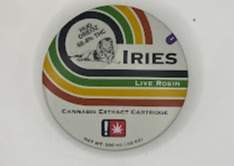Photograph of product: Iries Live Rosin Cartridge | Oui'd | Hug Oreoz