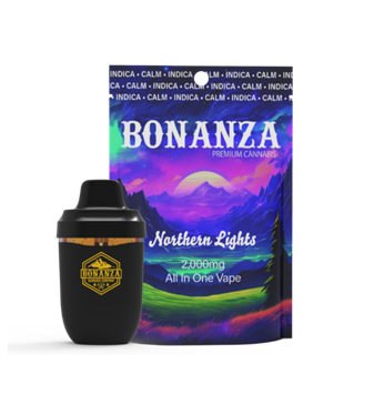 Photograph of product: Bonanza | Northern Lights | All-In-One Vape 2g