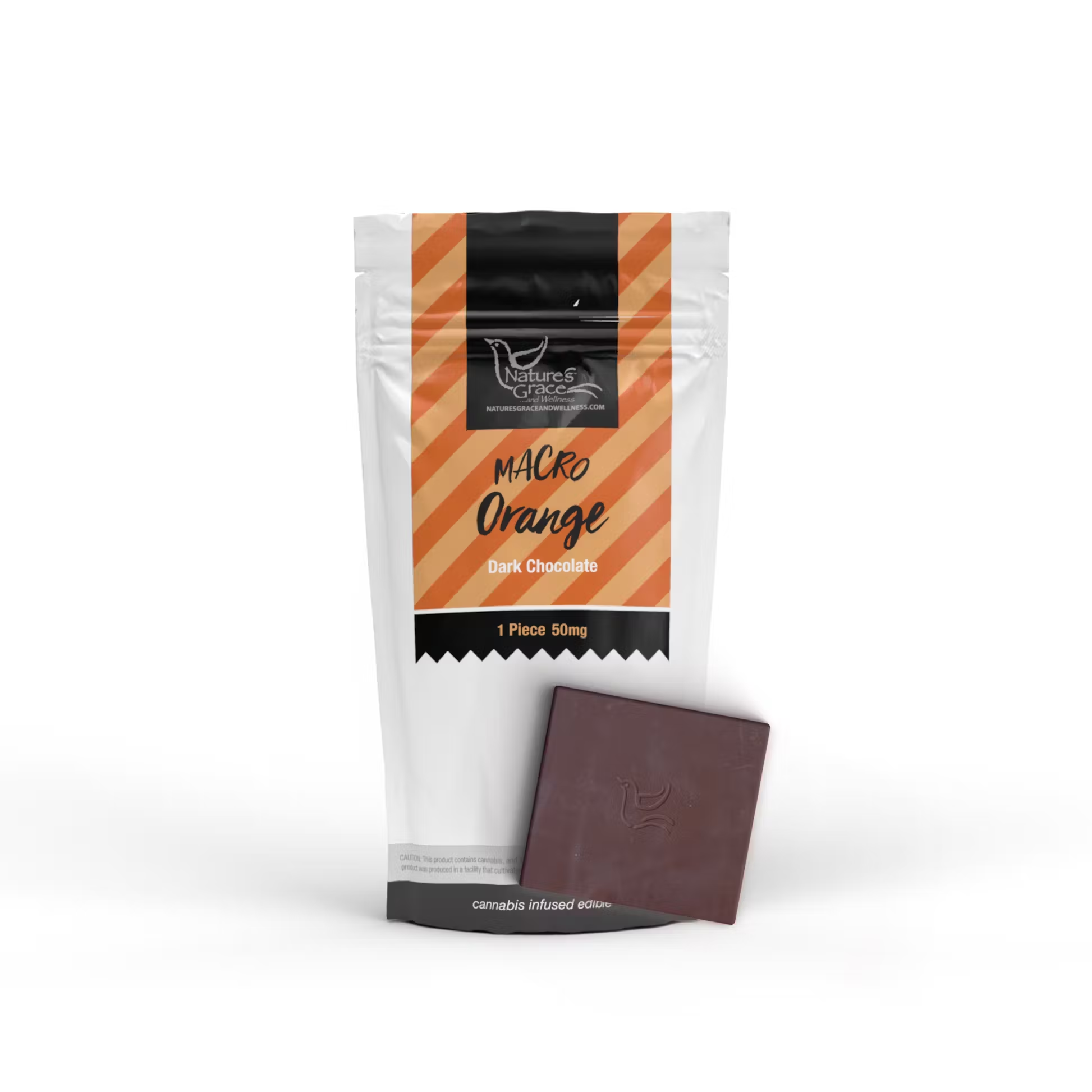 Photograph of product: Orange Dark Chocolate Macro 50mg