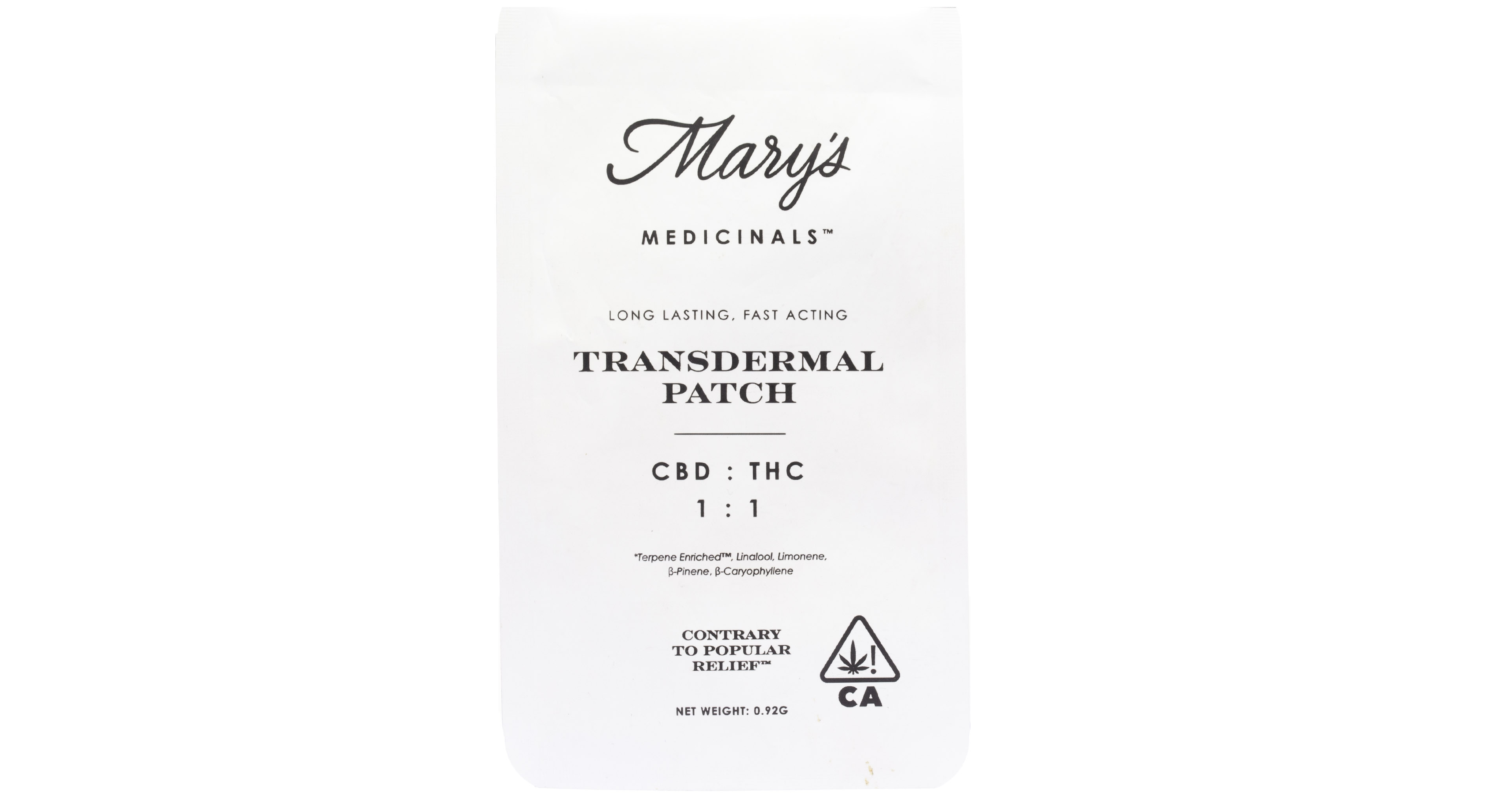 Photograph of product: Mary's Medicinals | 1 TH-oui : 1 CBD | 20mg | Transdermal Patches