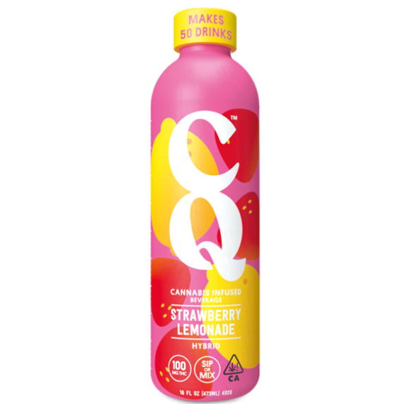 Photograph of product: CQ | Strawberry Lemonade | 2.2 oz shot | 100mg
