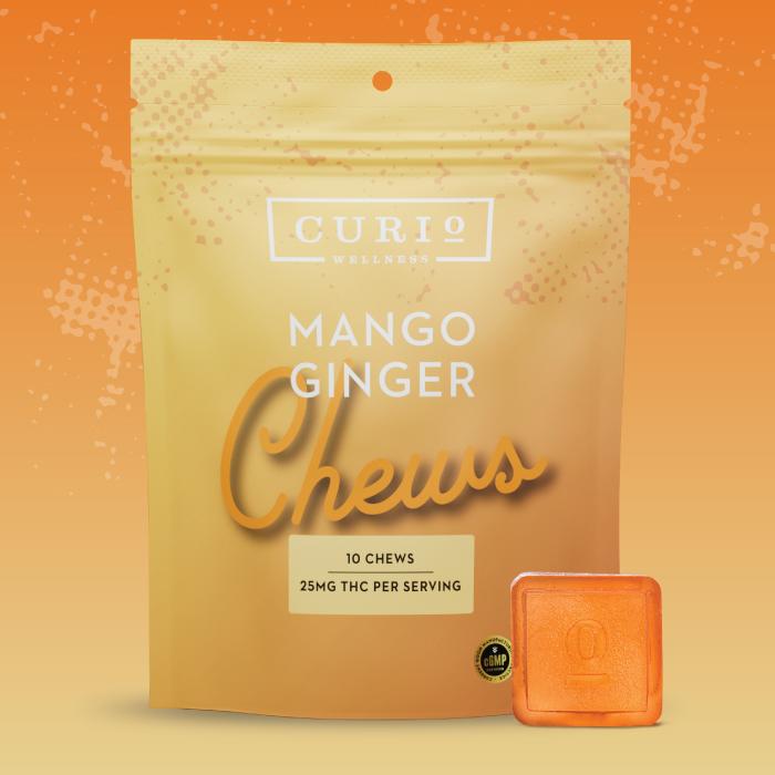 Photograph of product: Curio Wellness Mango Ginger Chews (250mg)