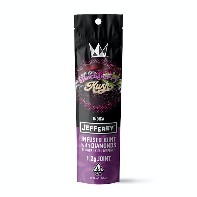 Photograph of product: Blackberry Kush - 1.2g Jefferey Infused Joint - 