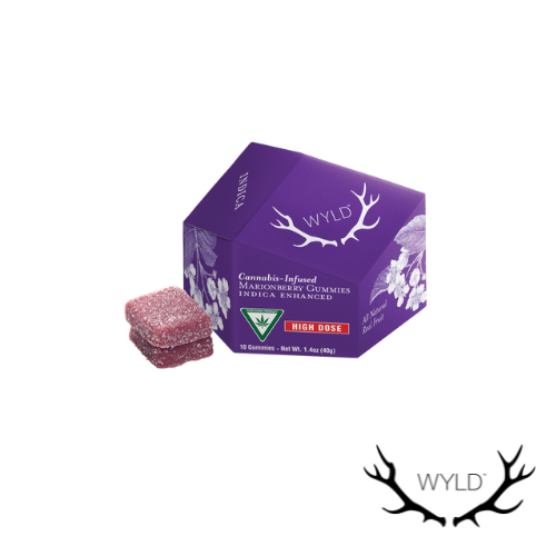 Photograph of product: High Dose | Marionberry Indica Enhanced Gummies | 200mg