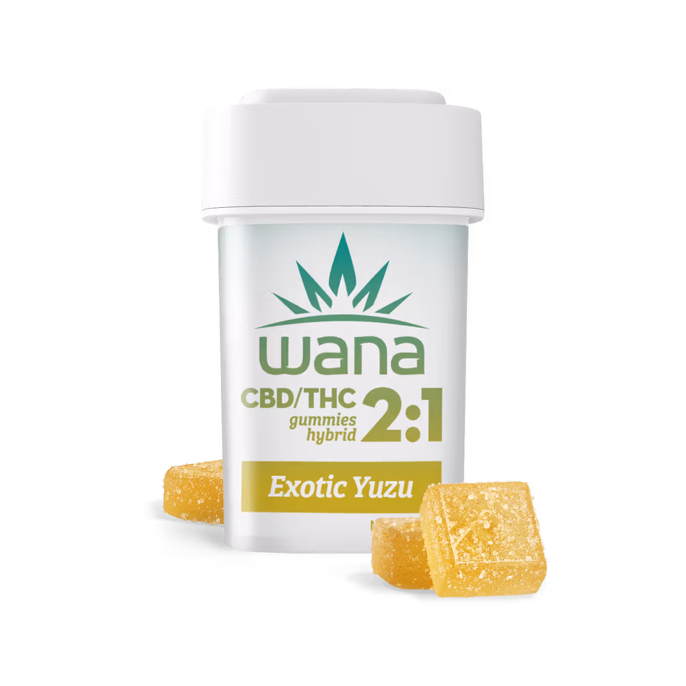 Photograph of product: Wana Classic Exotic Yuzu Gummies 10mg THC : 20mg CBD 10pk