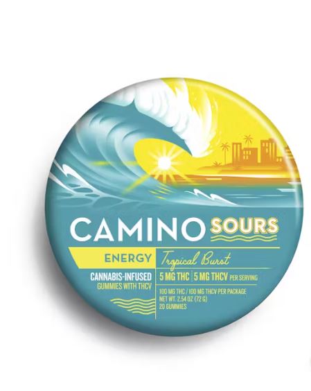 Photograph of product: 1:1 THC:THCV | Tropical Burst | Gummies | 5mg | 20pk