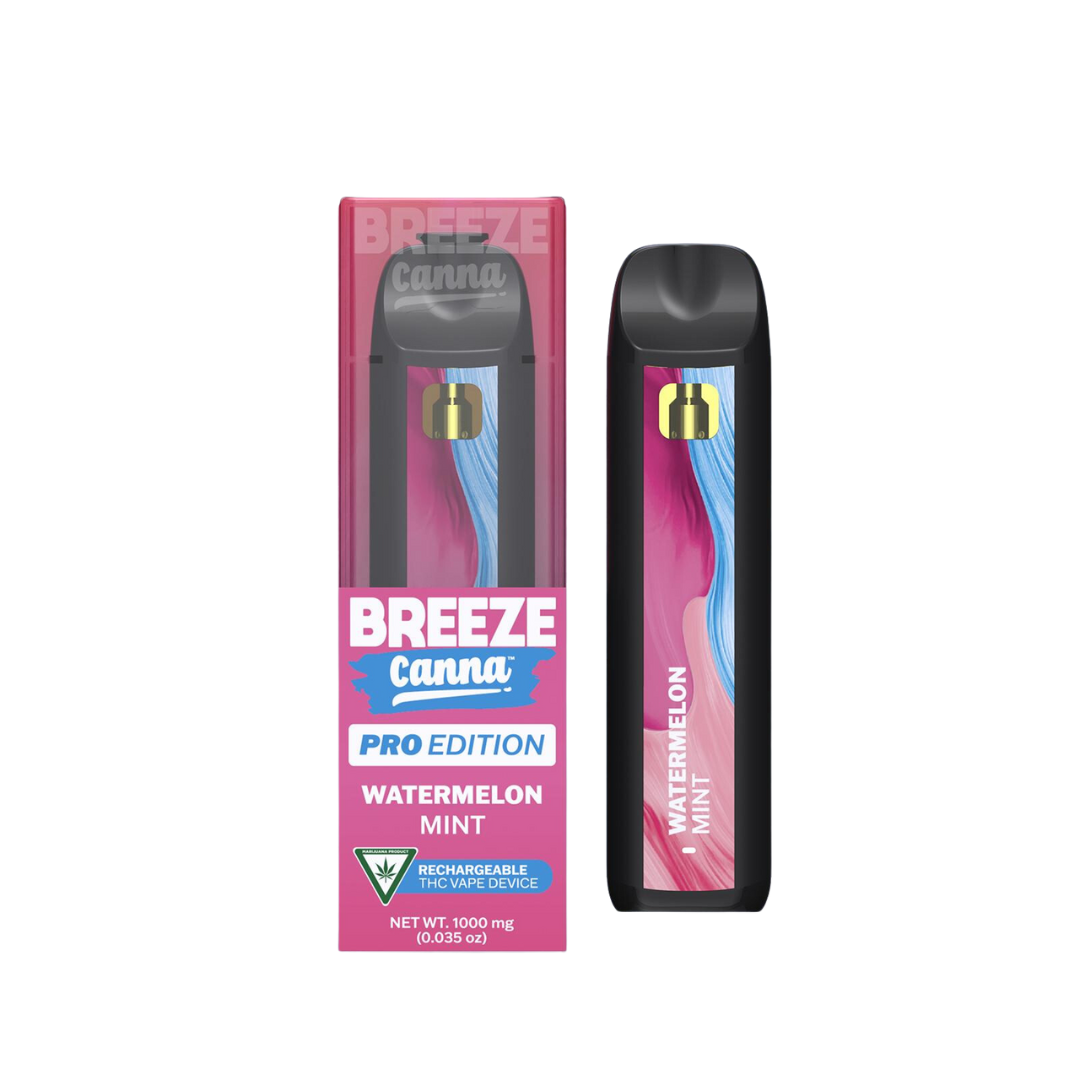 Photograph of product: Breeze Pro | Watermelon Mint Disposable Vape | 1g
