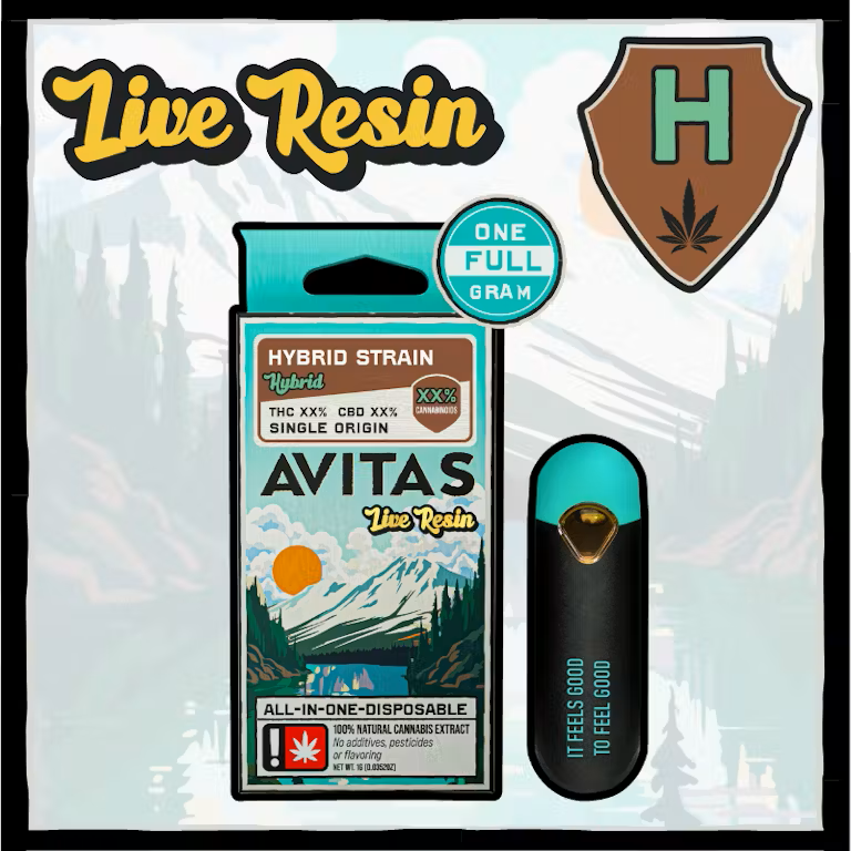 Photograph of product: Avitas - JUICEE J - Disposable Live Resin Cartridge - - H