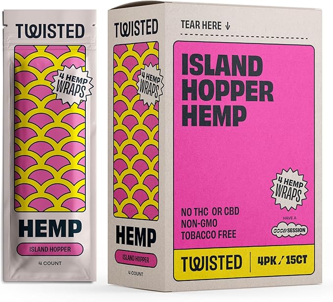 Photograph of product: Island Hopper Hemp Wraps 4pk
