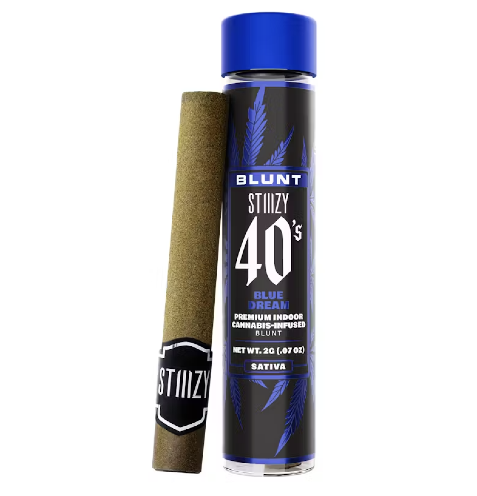 Photograph of product: STIIIZY 40's Infused Blunt 2g - Blue Dream (S)