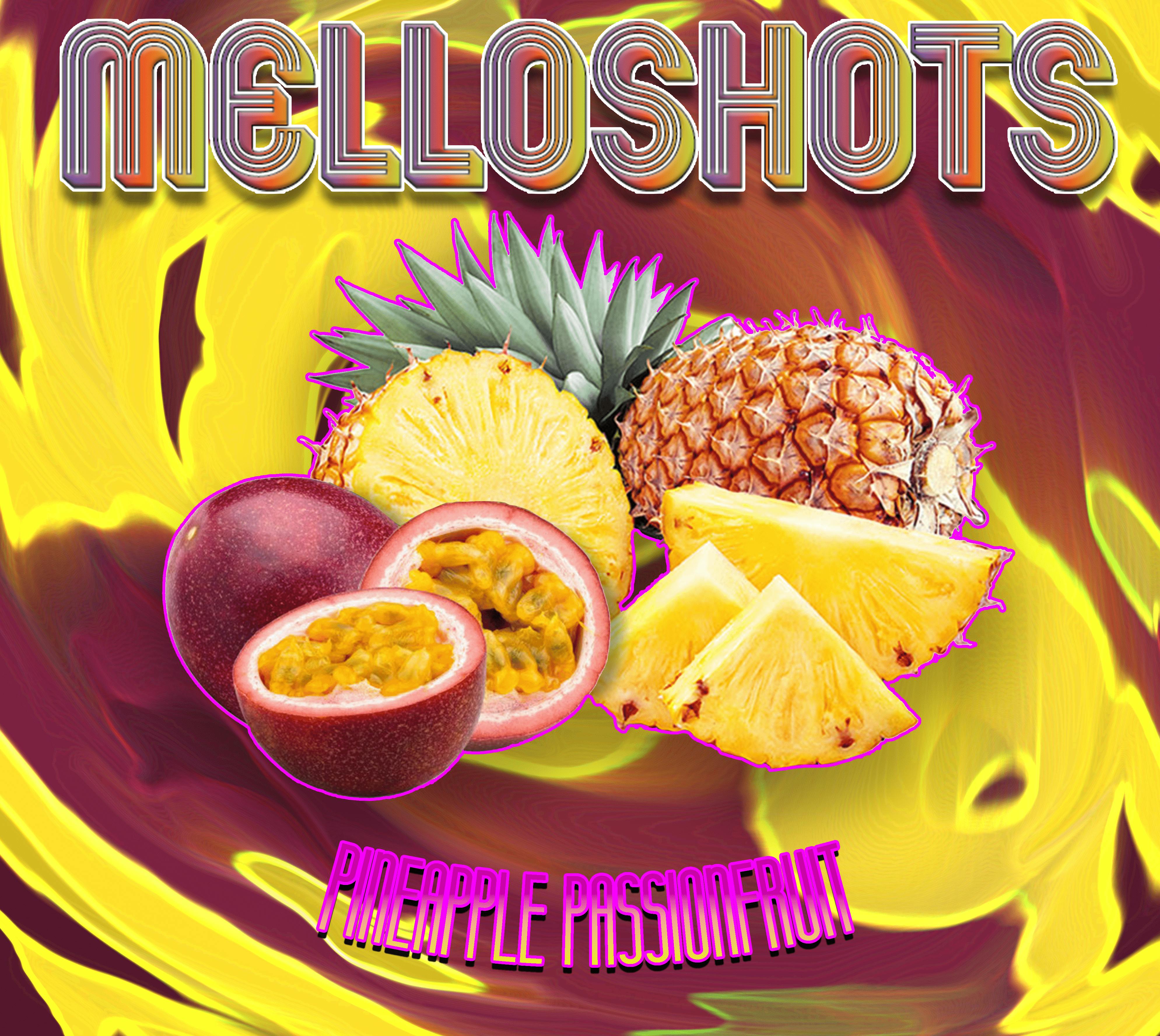 Photograph of product: Oilwell Melloshot Pineapple Passionfruit 100mg