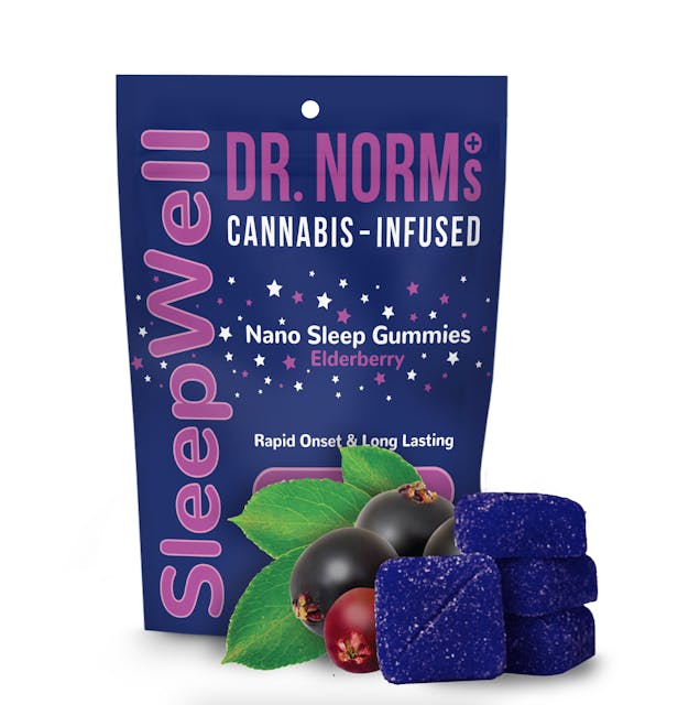 Photograph of product: Elderberry Sleepwell Gummies 100mg - 
