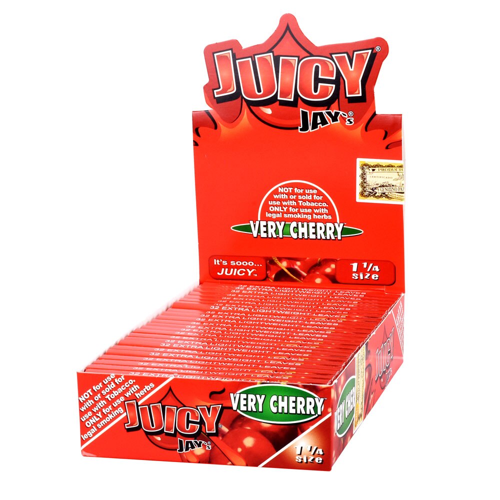Photograph of product: Juicy Jay's Flavored Rolling Papers | 1 1/4 | very cherry