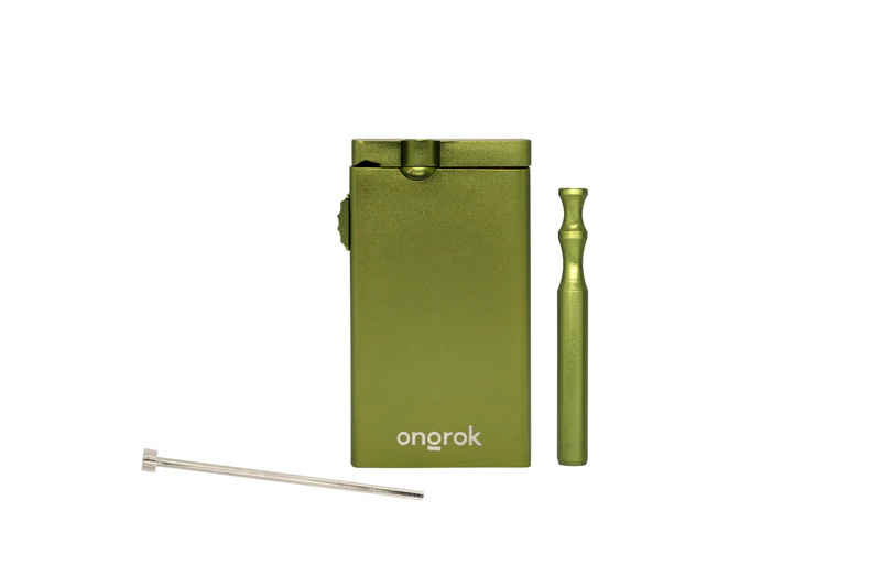 Photograph of product: ONGROK | Aluminium Dugout One Hitter Green | $35