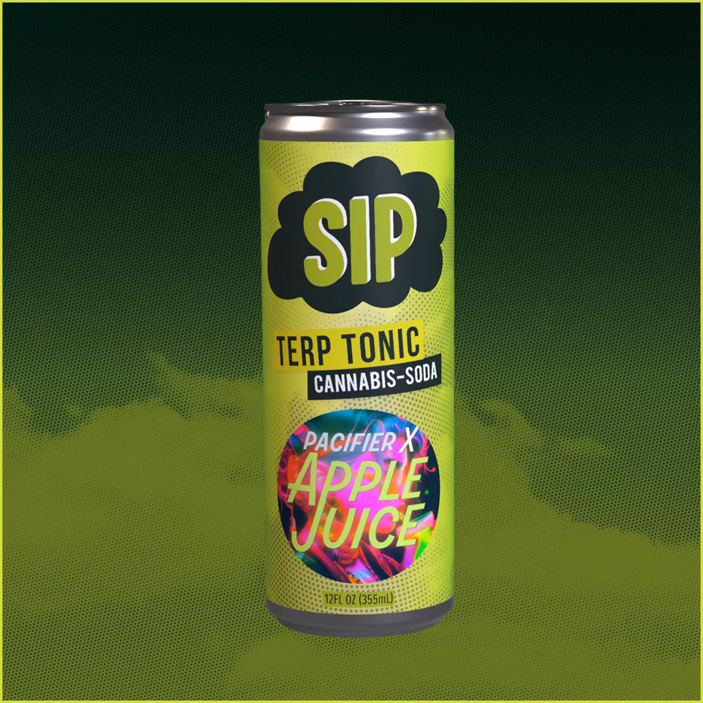 Photograph of product: Pacifier x Apple Juice Terp Tonic Soda | 5mg