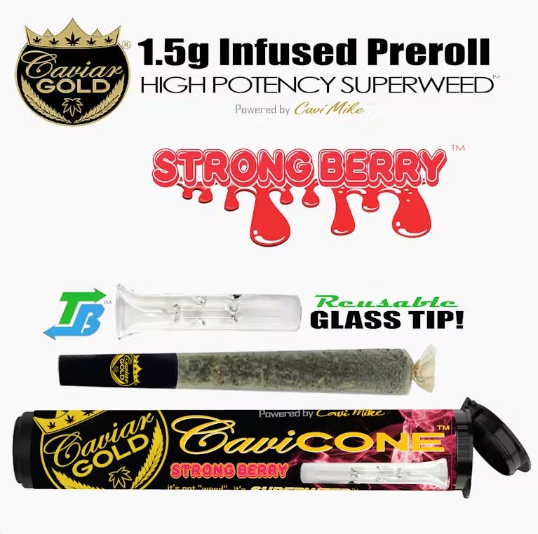 Photograph of product: Caviar Cone - Strongberry 1.5g