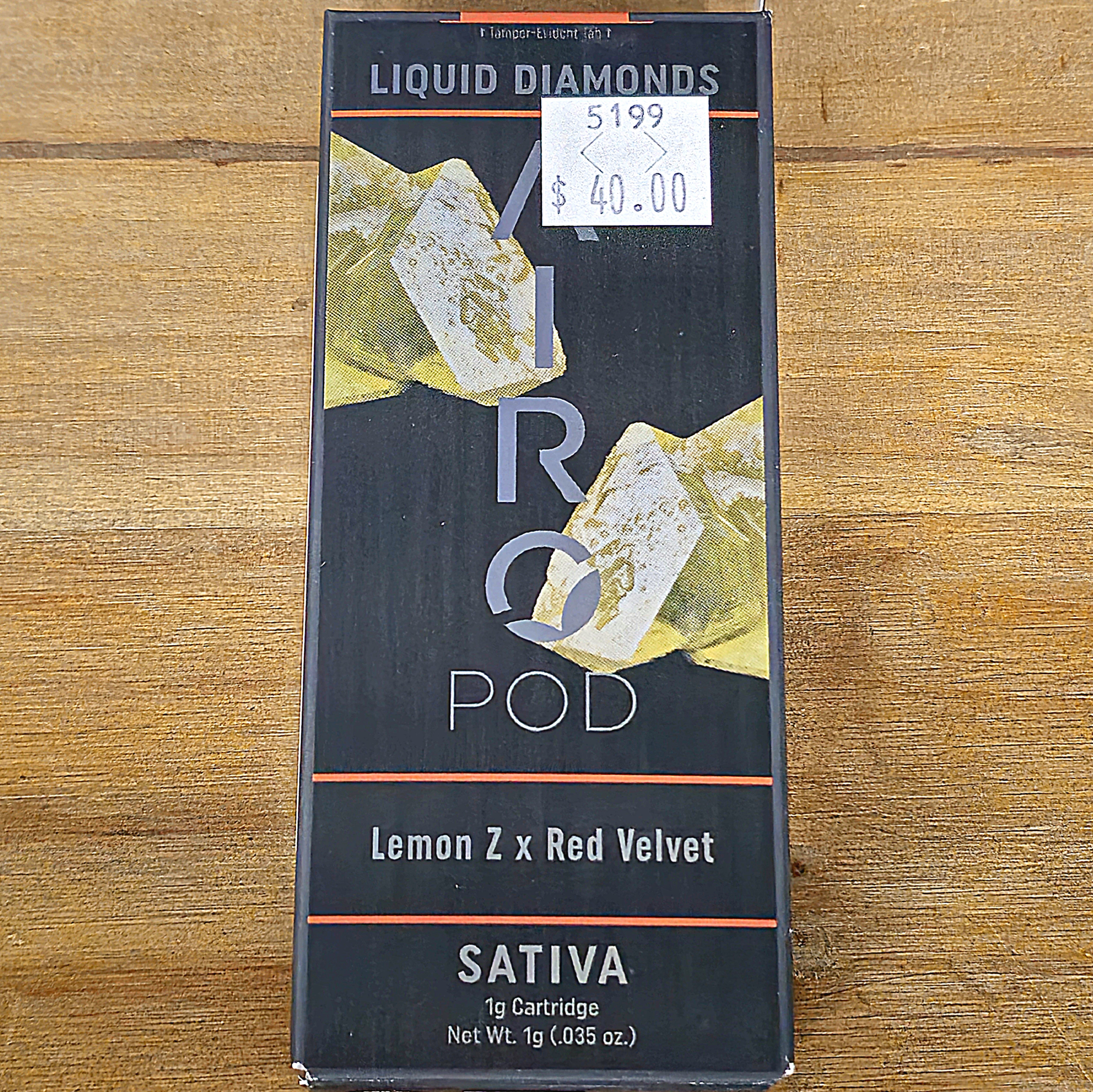 Photograph of product: Airo Pod | Lemon Z x Red Velvet Liquid Diamond 5199
