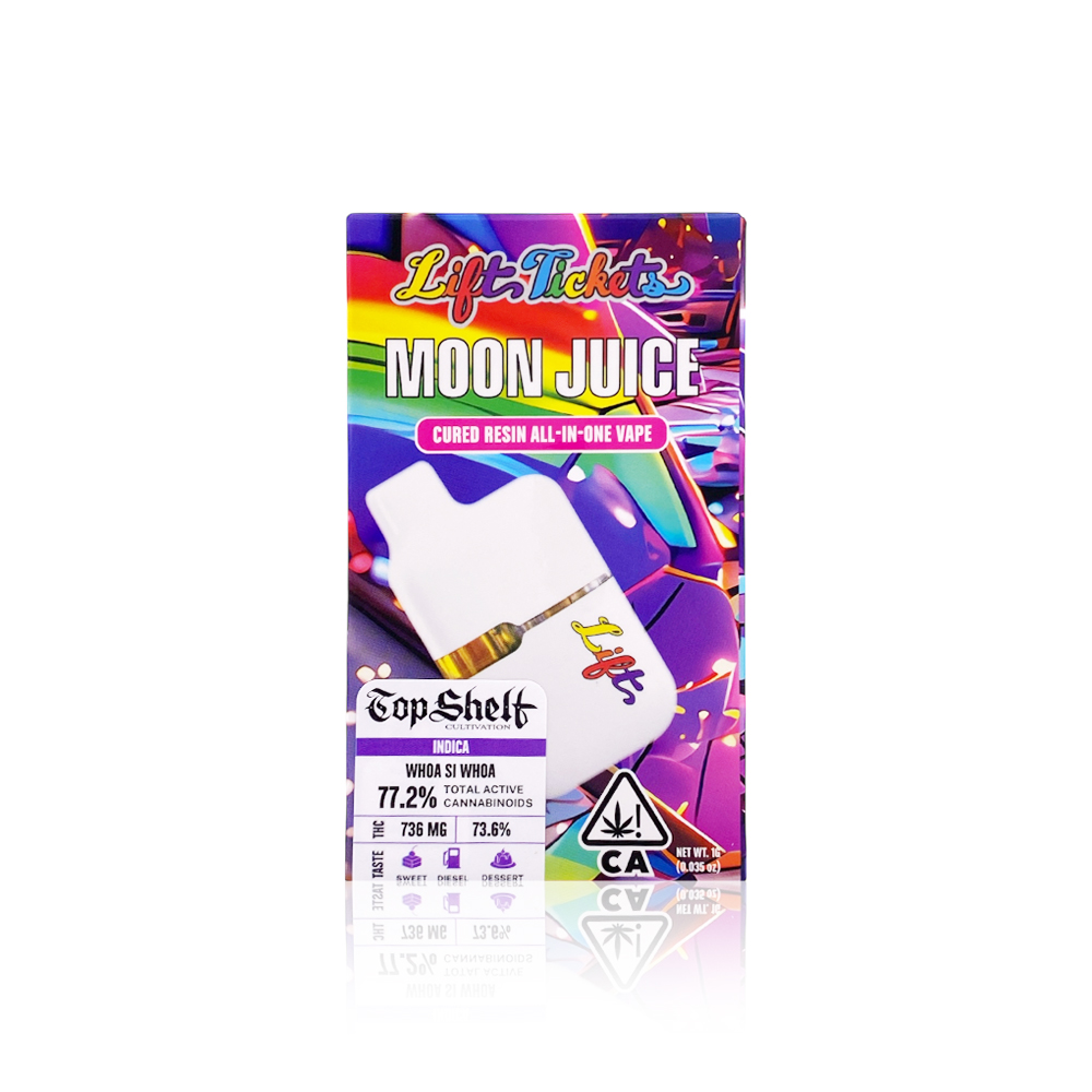 Photograph of product: LIFT TICKETS - All In One - Whoa Si Whoa - Moonjuice - 1G
