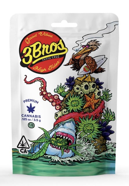 Photograph of product: 3 Bros - Strawberries & Cream 3.5g - 