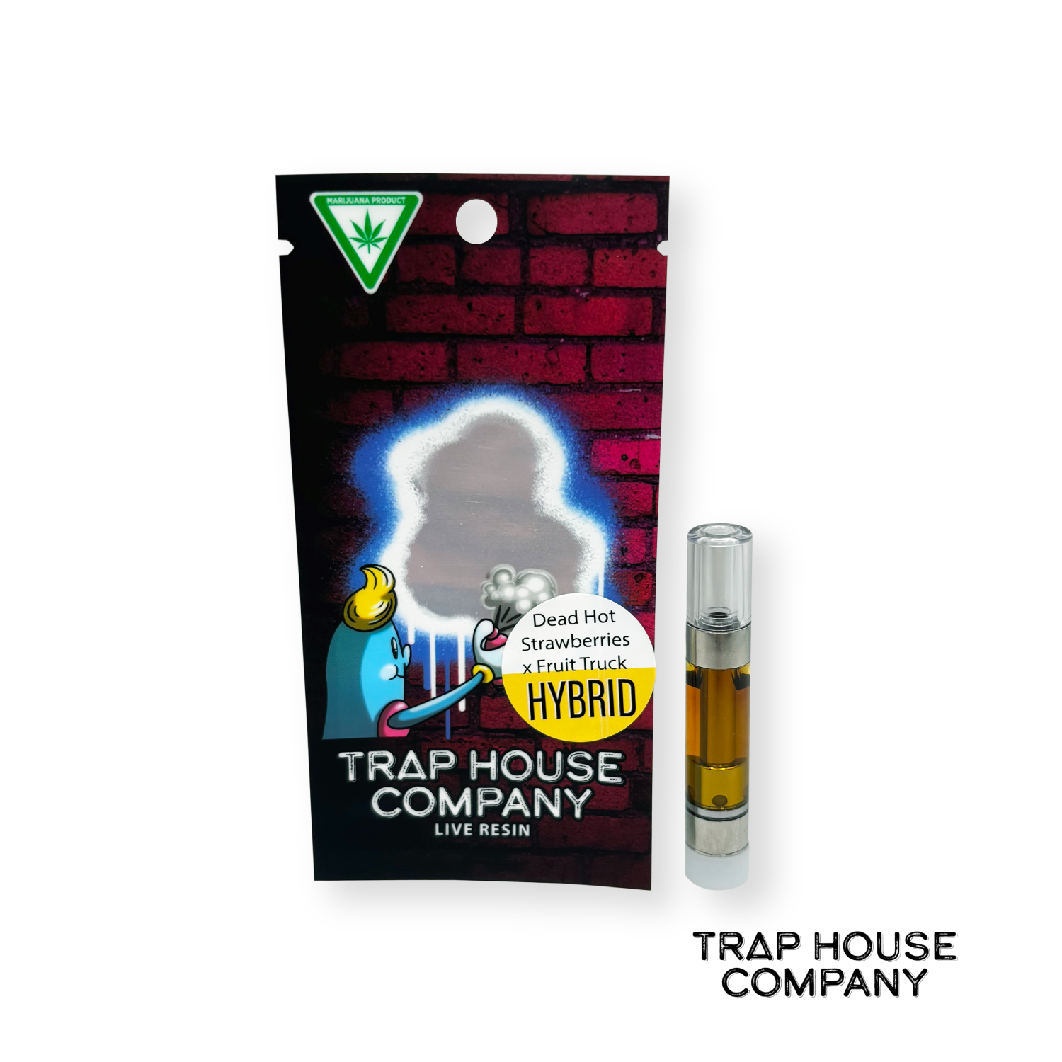 Photograph of product: Dead Hot Strawberries x Fruit Truck Live Resin Cartridge - 1g