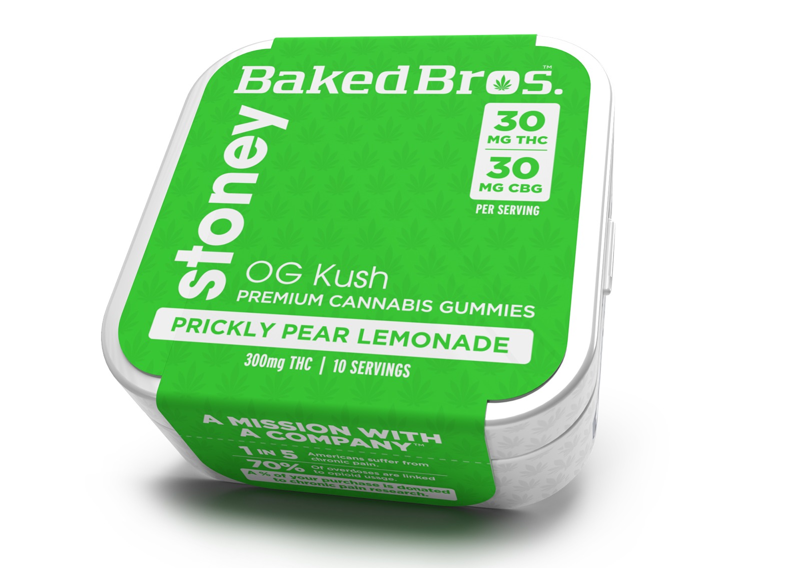 Photograph of product: Prickly Pear Lemonade Stoney Gummies | 300mg | 1:1 TH-oui:CBG