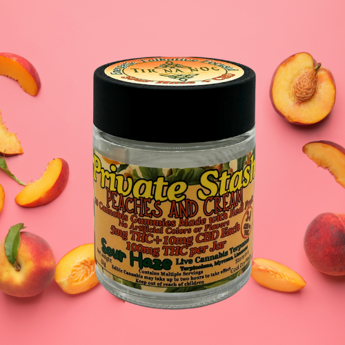 Photograph of product: 1:2 TH-oui:CBD Gummies | Peaches & Cream | 20-pack