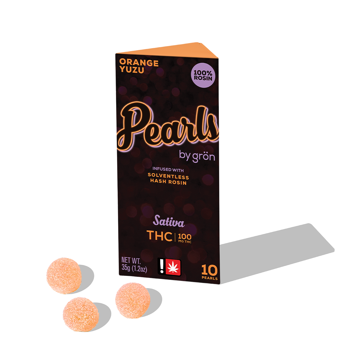 Photograph of product: Gron | TH-oui Orange Yuzu Rosin Pearls - Oui'd