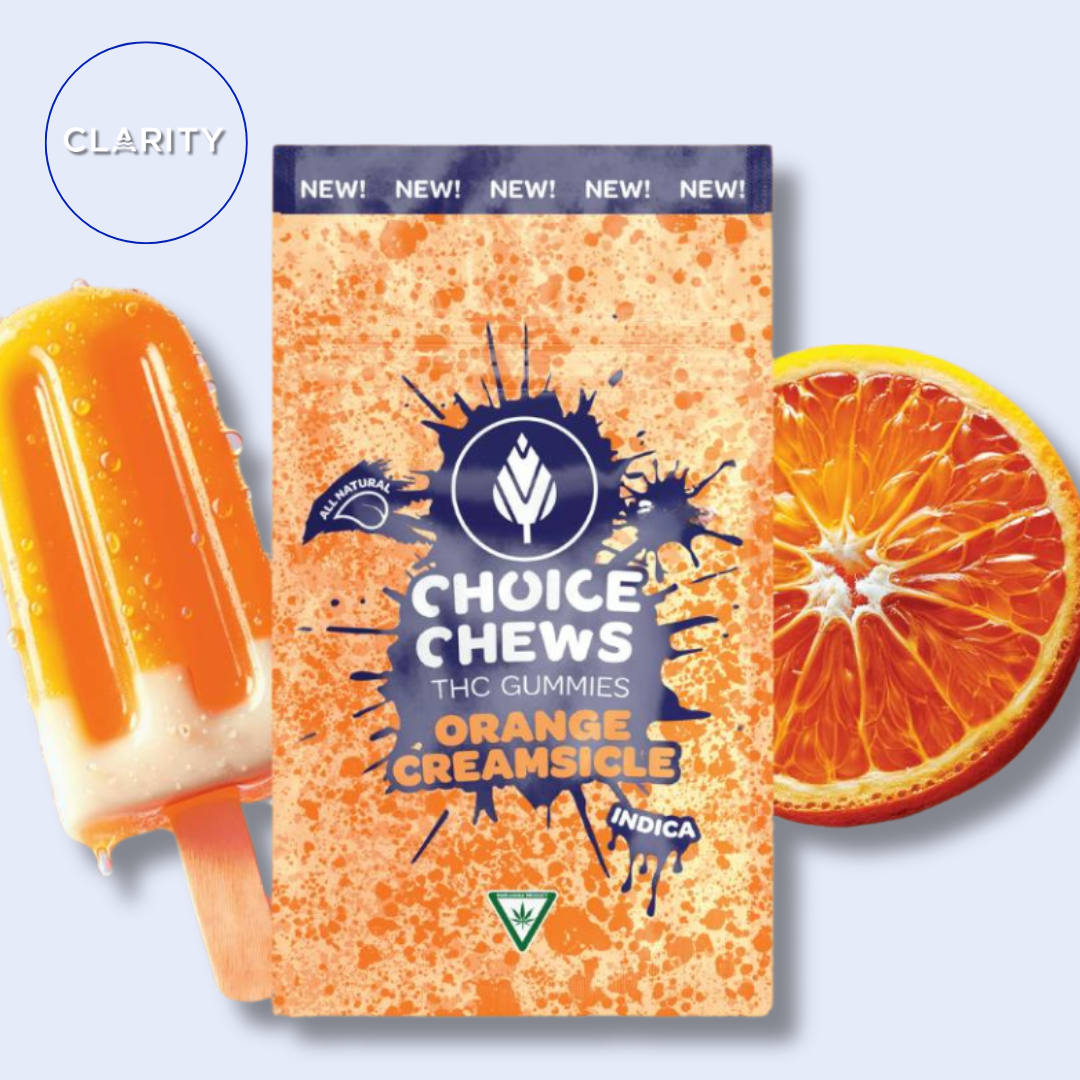 Photograph of product: Choice | 200mg Gummies | Orange Creamsicle