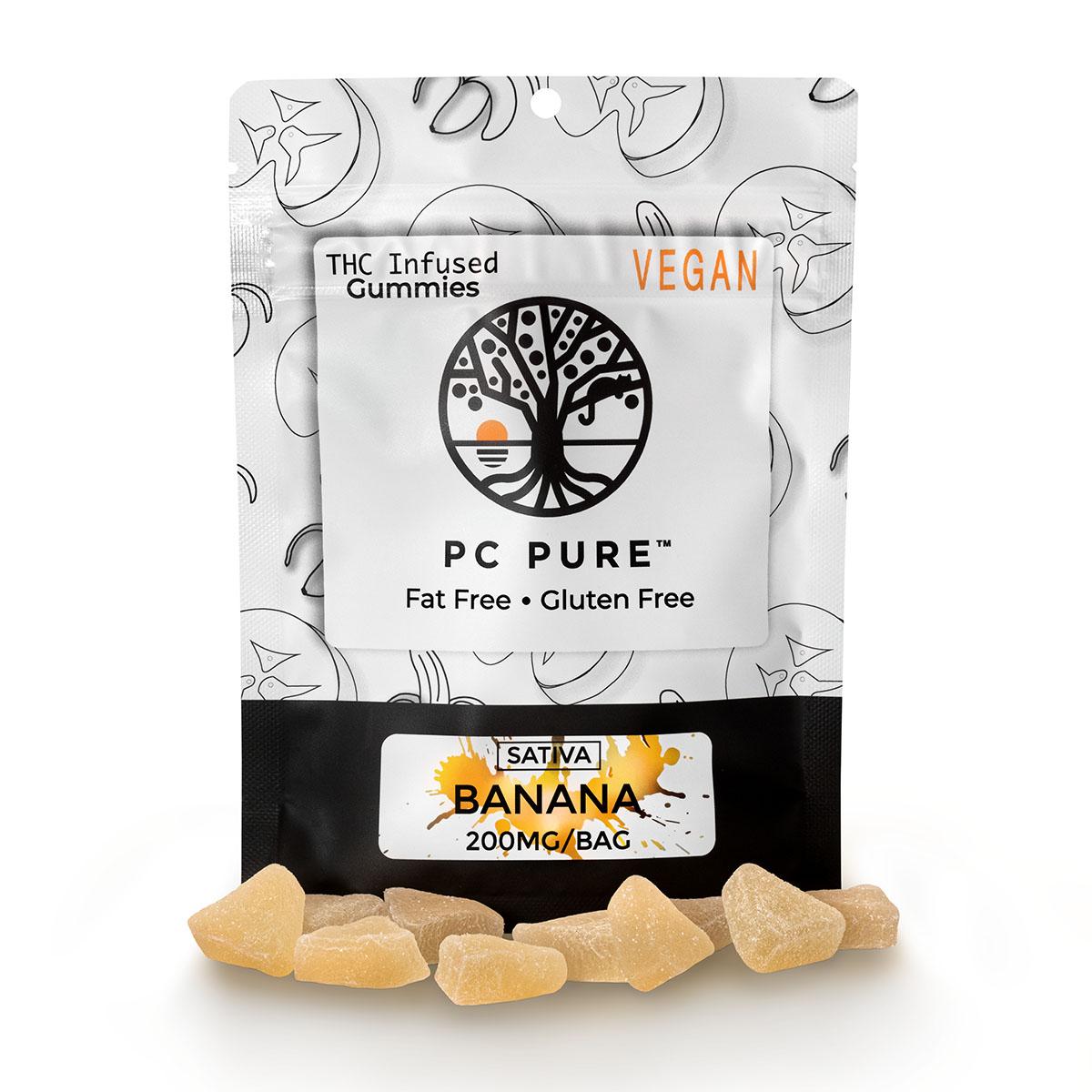 Photograph of product: PC Pure 200mg Gummies - (S) Banana - REC
