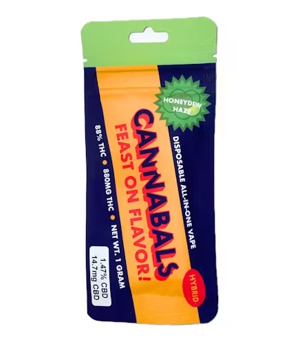 Photograph of product: Cannabals | Vape | Honeydew Haze | Hybrid