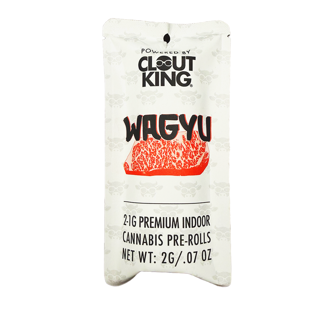 Photograph of product: Clout King Pre-Rolls (1g 2pk) - Wagyu