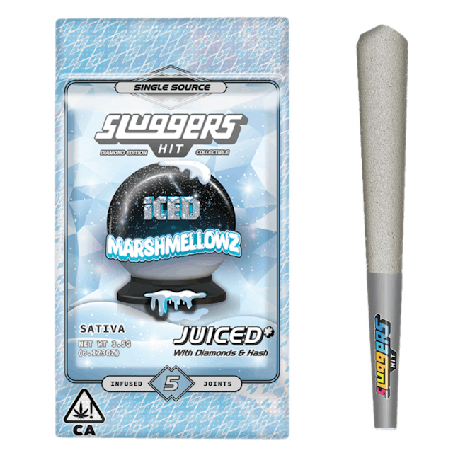 Photograph of product: Marshmellowz Diamond & au chocolat Infused Pre-Roll 5pk 3.5g - 