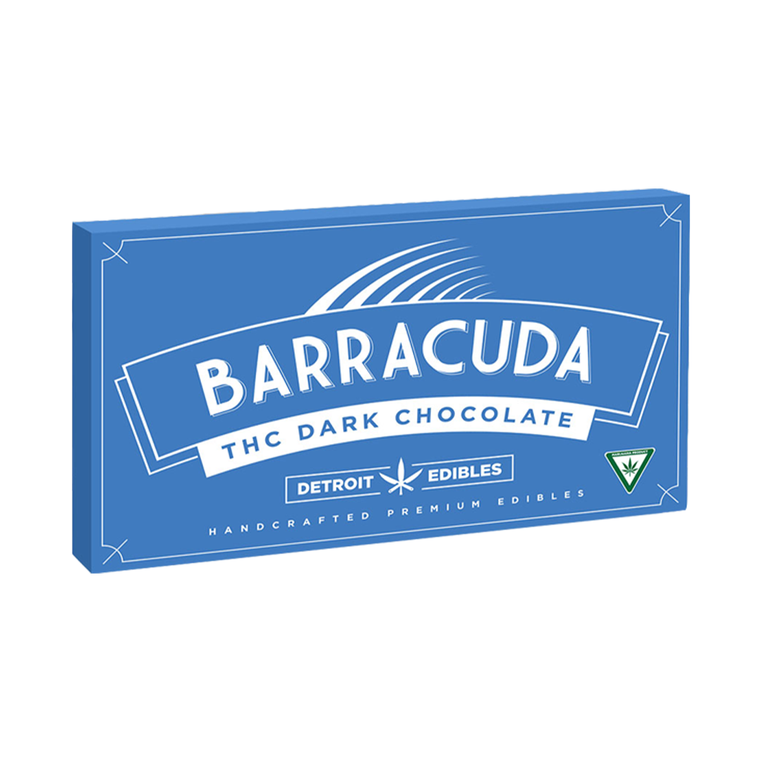 Photograph of product: Barracuda | Dark Chocolate | 200mg Bar | REC
