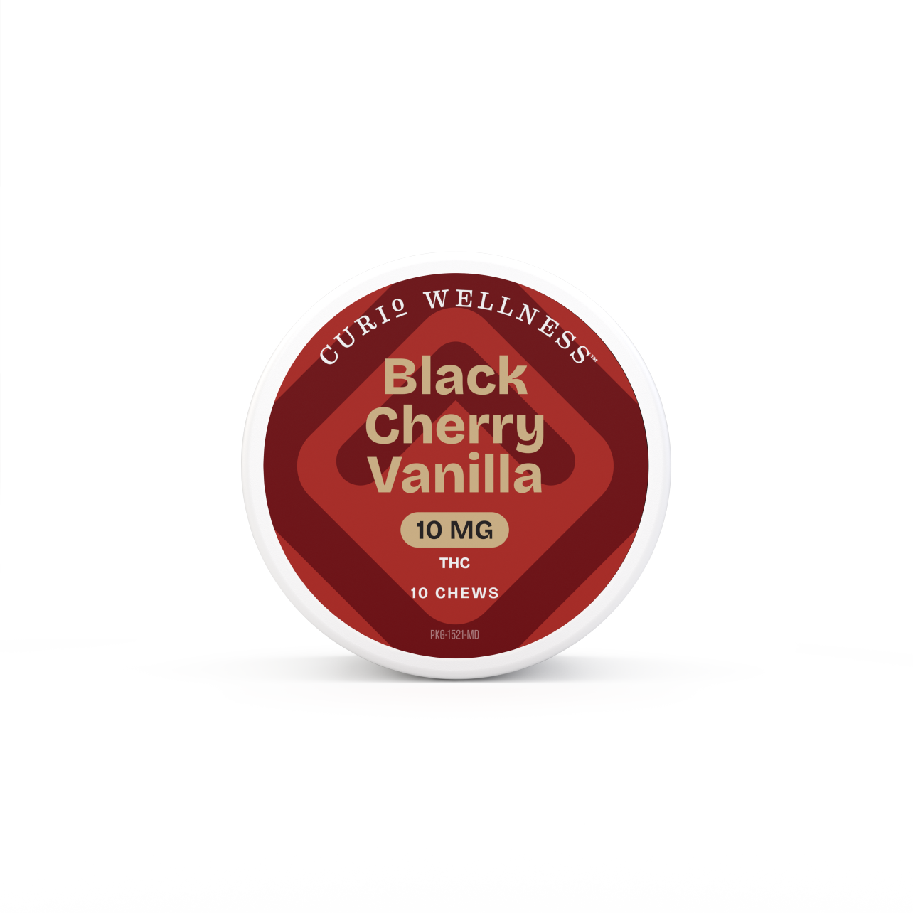 Photograph of product: Black Cherry Vanilla Chews 10mg 10 Pack | 100mg