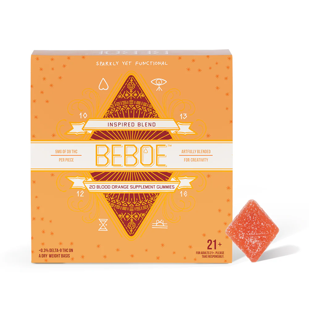 Photograph of product: Beboe - Inspired Blood Orange Gummy 20ct/5mg