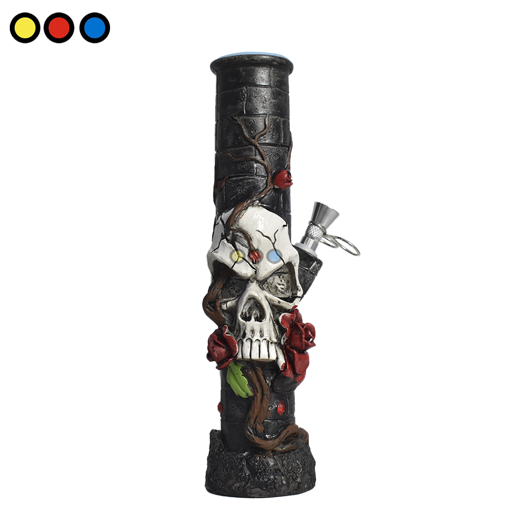 Photograph of product: Resin Water Pipe l 10.5" l Skull