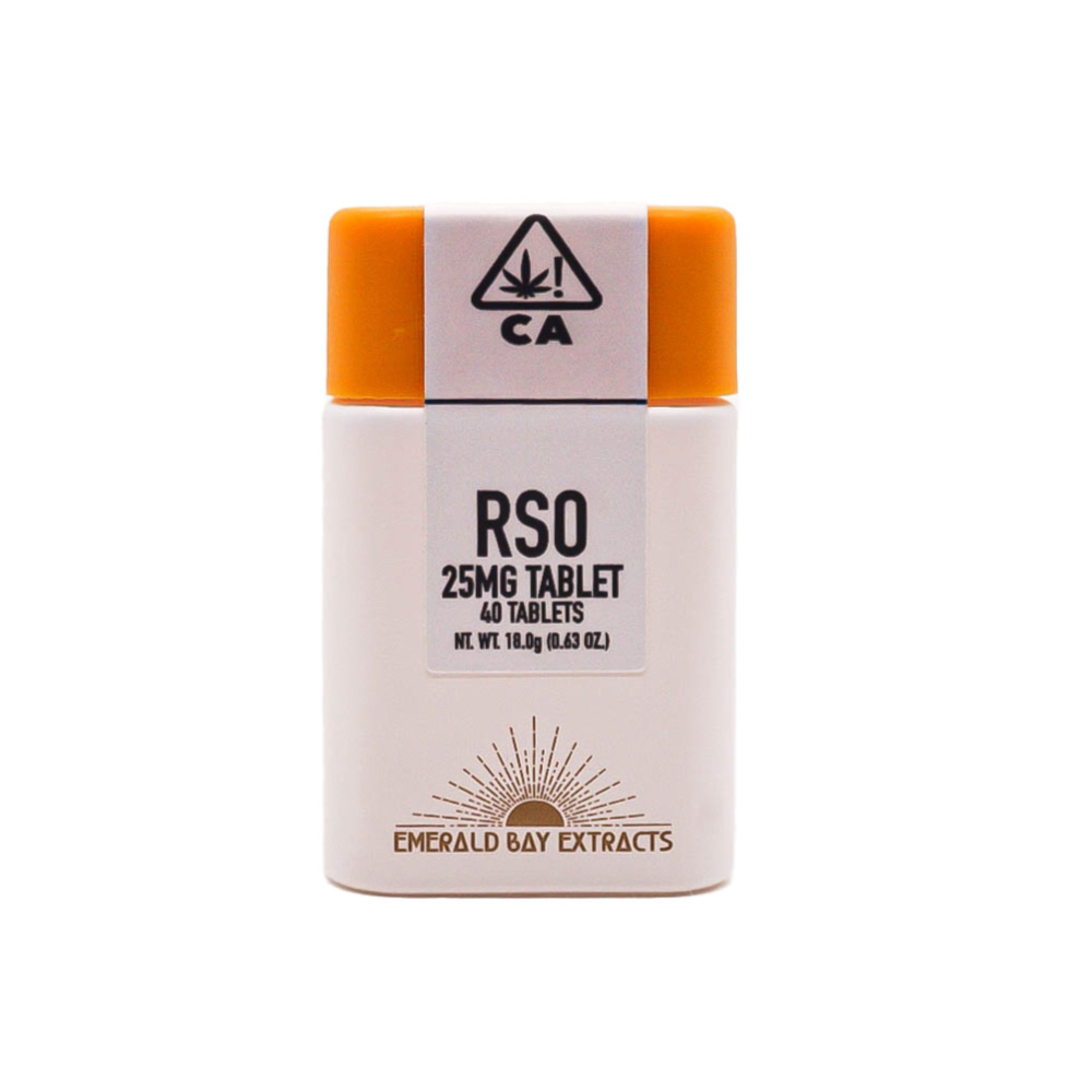 Photograph of product: Emerald Bay Extracts Blue Dream RSO Tablets (25mg x 40ct) 1000mg