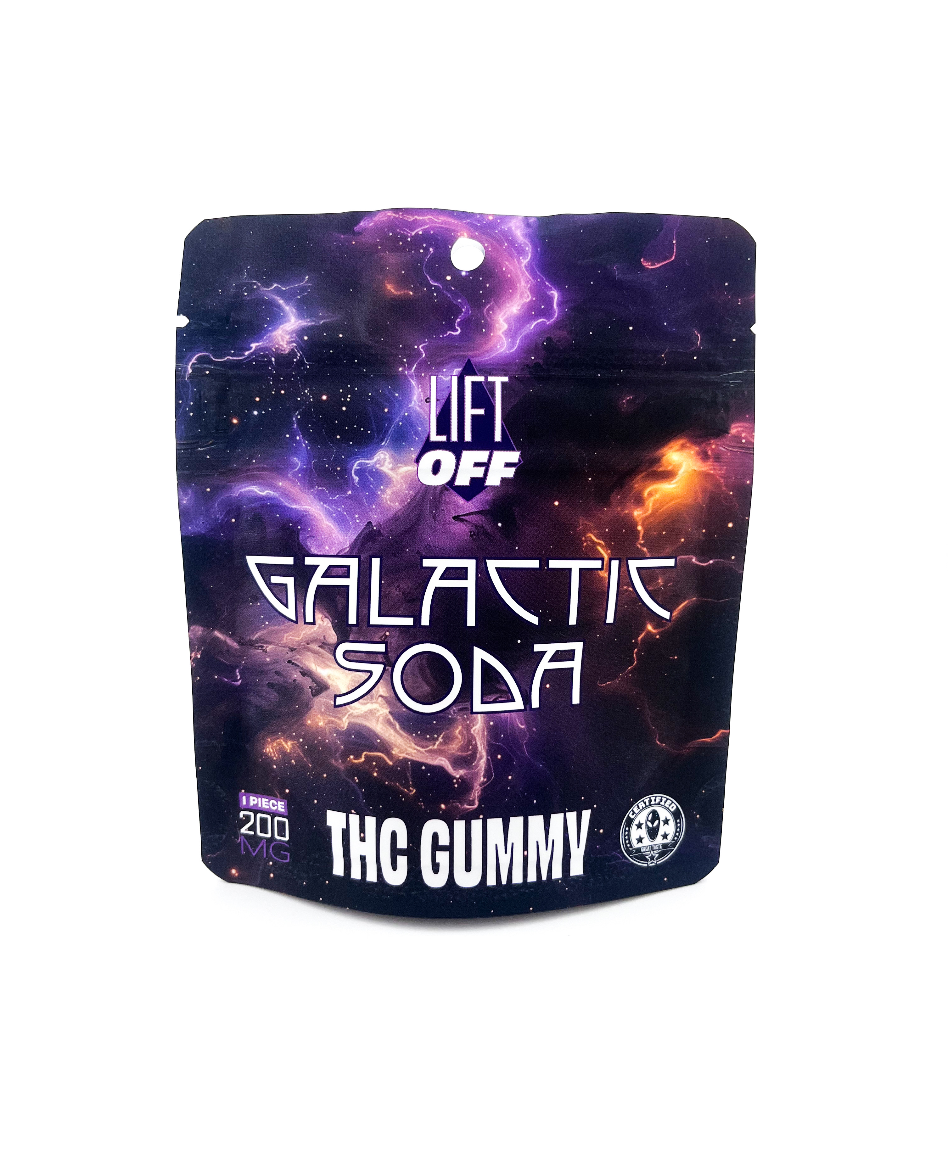 Photograph of product: Lift Off | Galactic Soda | Gummy | 1pc. | 200mg