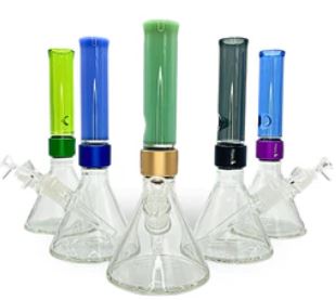 Photograph of product: Prism: Half Color Mini Bong | Assorted Colors