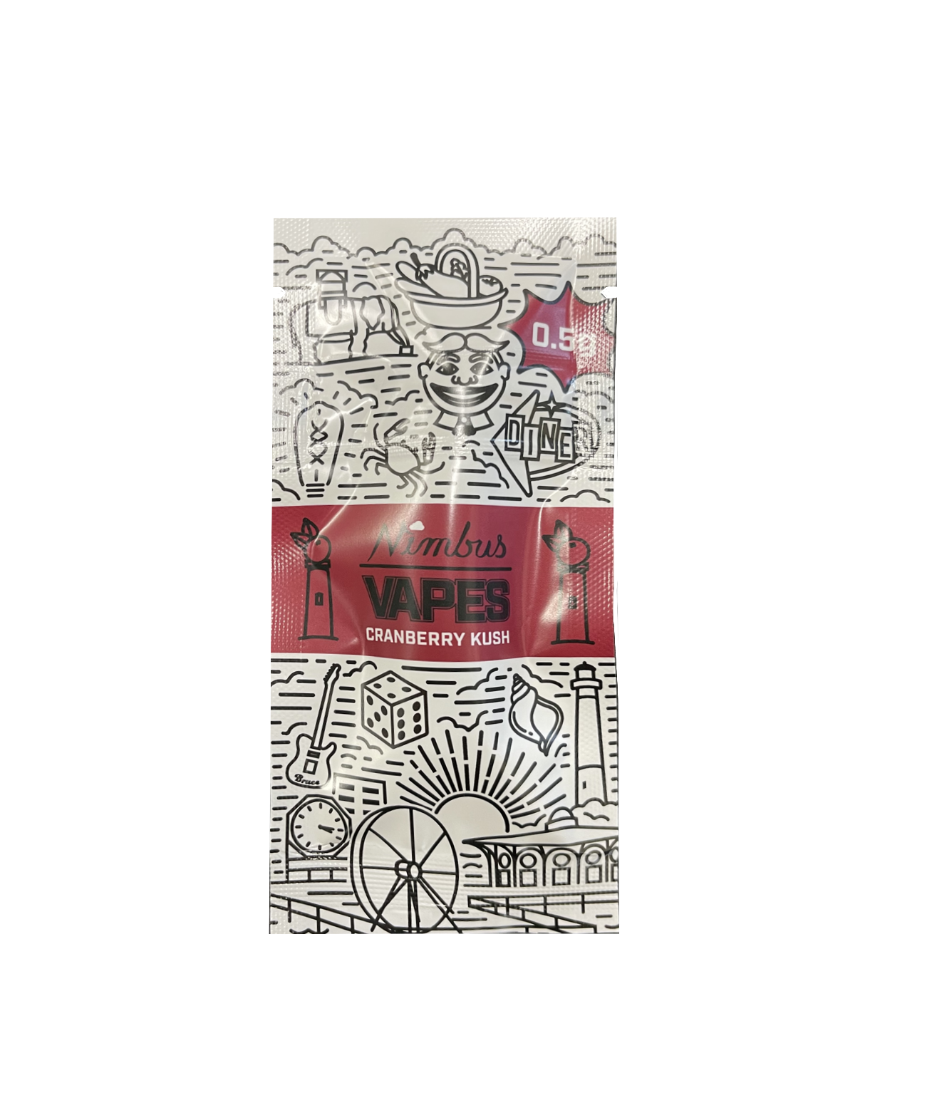 Photograph of product: Nimbus | Cranberry Kush | Disposable 0.5g