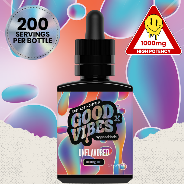 Photograph of product: Unflavored | 1000mg | Syrup | Good Vibes