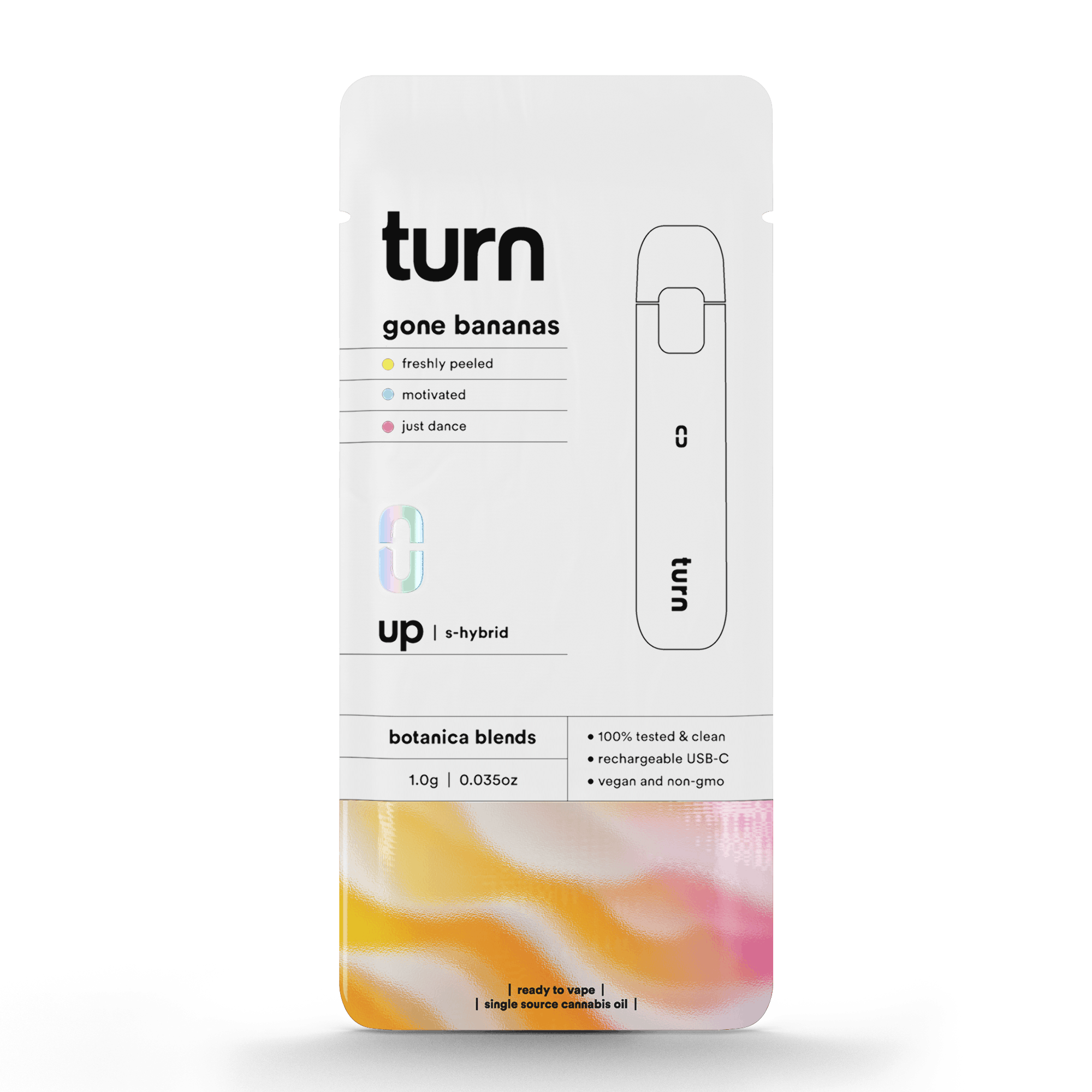 Photograph of product: Turn - gone bananas (s-hybrid) / botanica blends / 1g AIO