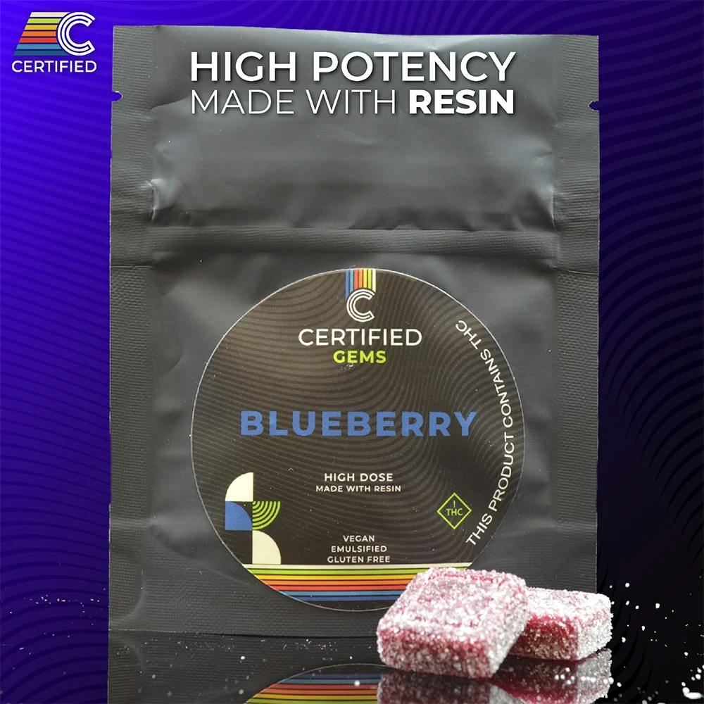 Photograph of product: Blueberry GEMS gummies | 2 Pack